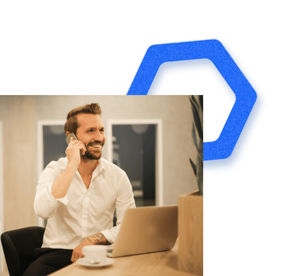 Man on phone