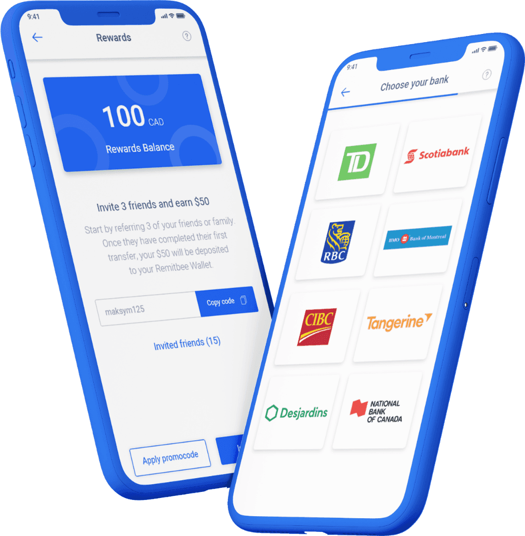 Mobile app flying mockup