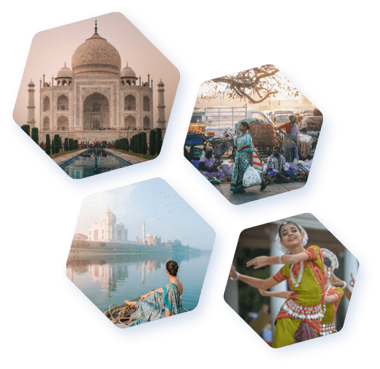 India hexagon images