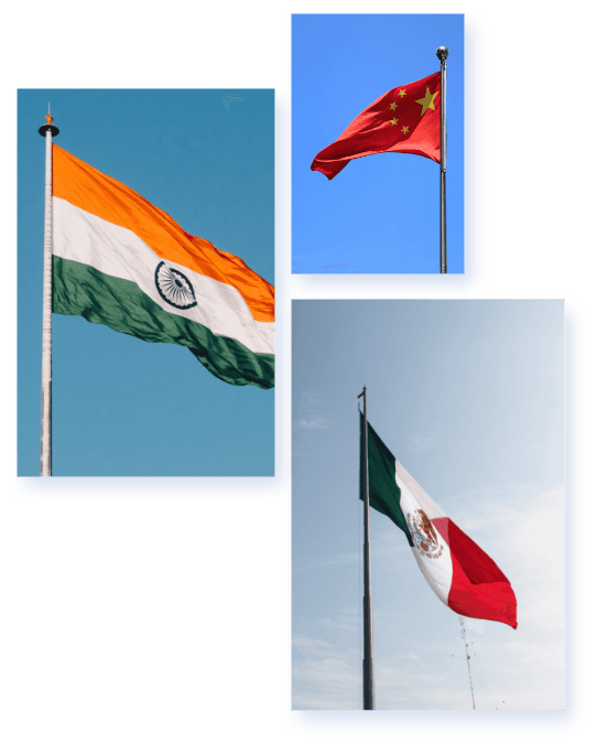 Assorted flags