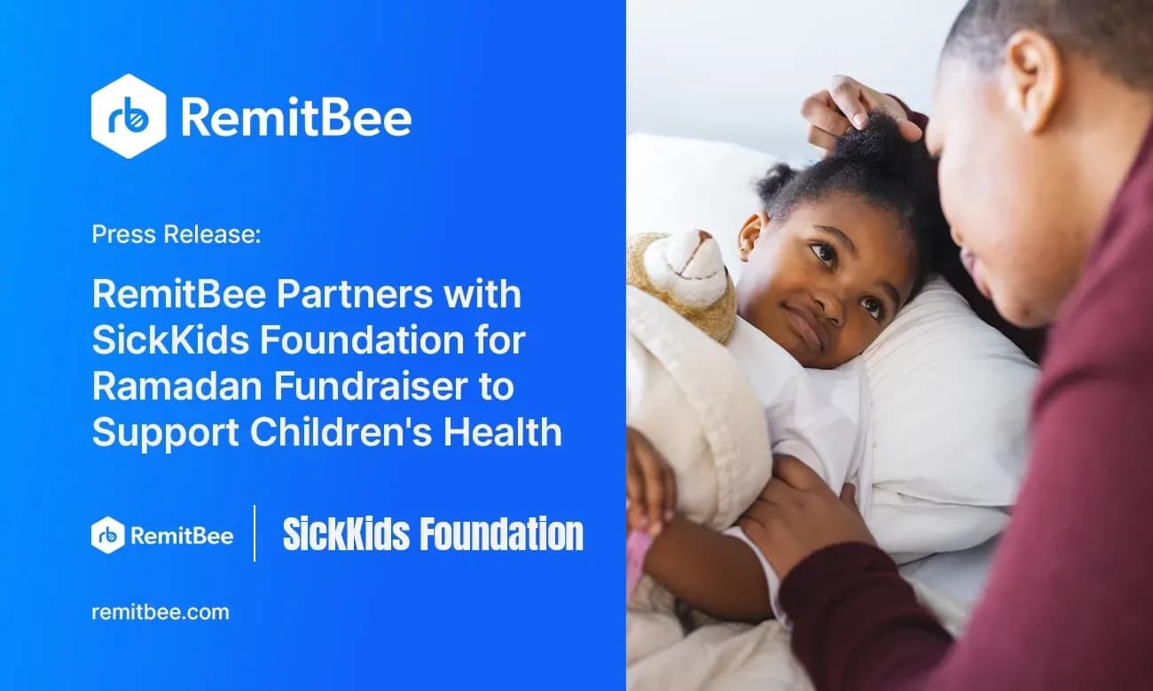 RemitBee Partners with SickKids Foundation for Ramadan Fundraiser to Support Children's Health
