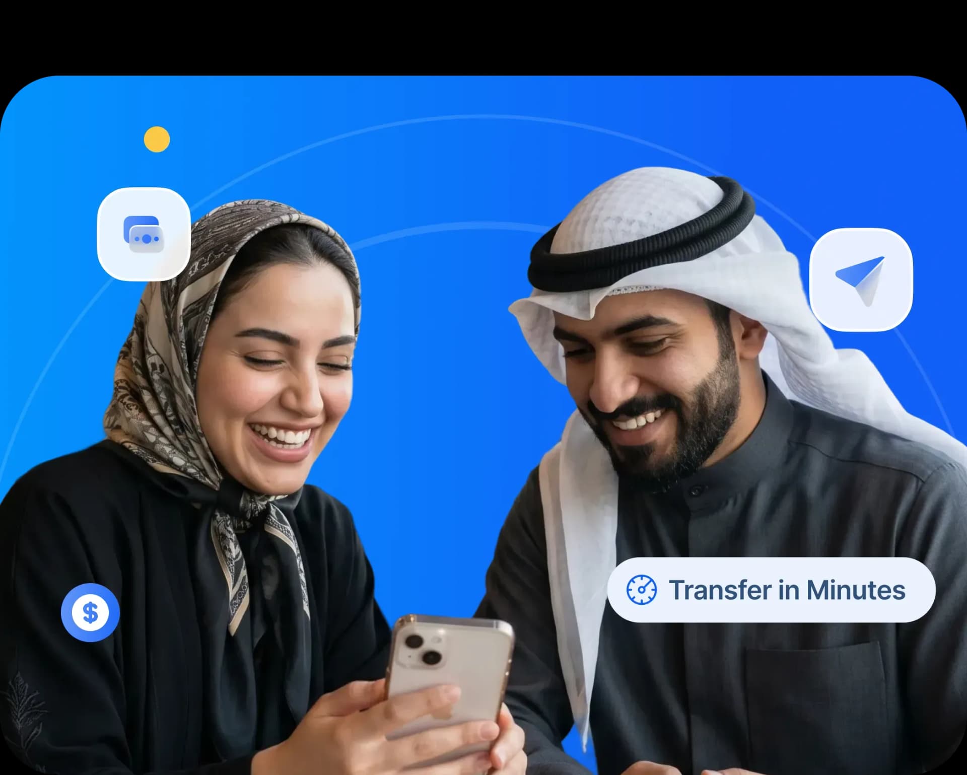 Couples using smartphone to transfer money to kuwait 1d9e45f3f6.