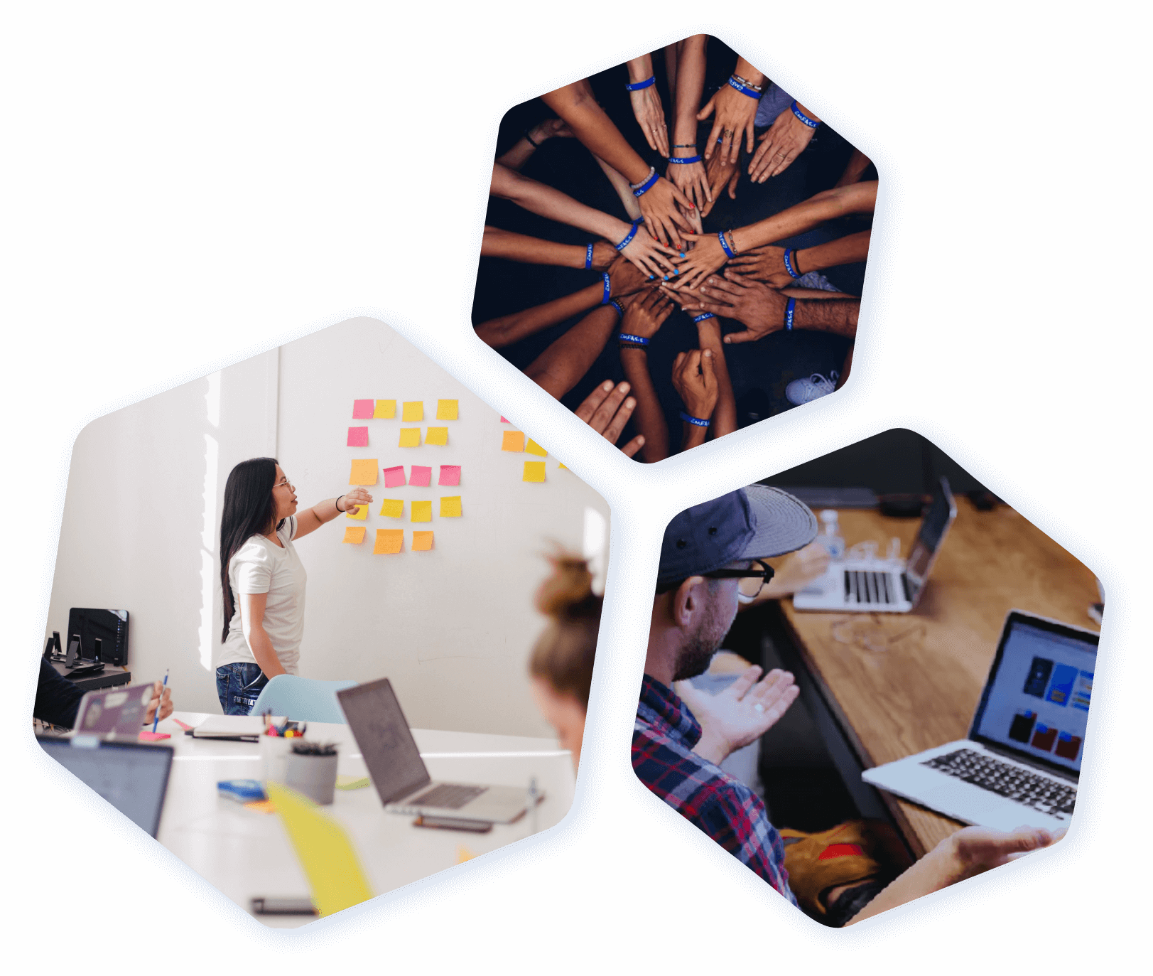 Careers hexagon outline